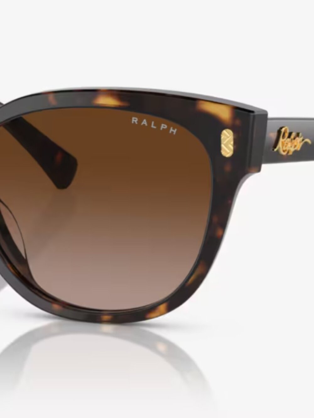 BNIB Ralph Lauren Tortoise Cat Eye Black Havana Sunglasses RA5305U - Picture 12 of 14